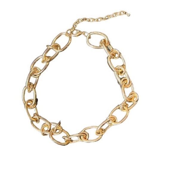 Gold Chunky Chain Necklace - Picture 2 of 5